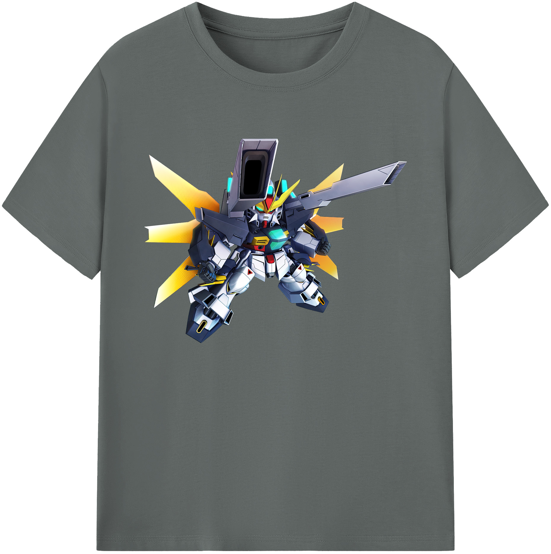 （画像用） 機動戦士ガンダム Mobile Suit Gundam 綿100％ メンズ半袖Tシャツ｜肌触りやわらか＆通気性